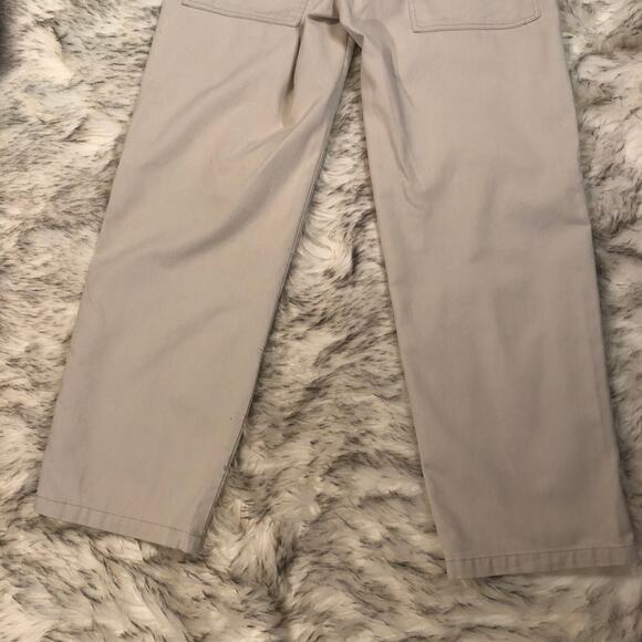 Vintage 90s Cottura Beige Drawstring High Rise Waisted Straight Leg Pants - Picture 15 of 15